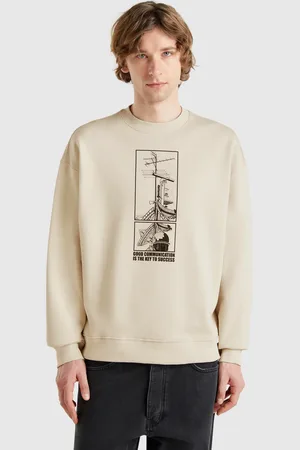 Benetton Sudadera Con Estampado