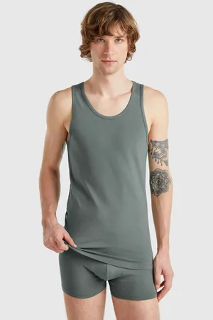Benetton Camiseta De Tirantes De Algodón Elástico