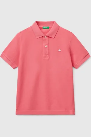 Benetton Polo Slim Fit De Algodón Puro