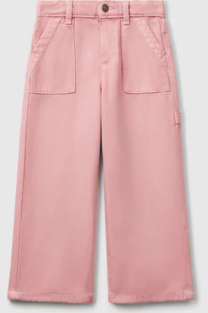 Benetton Pantalón Fluido Pernera Recta