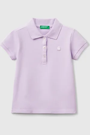 Benetton Polo De Manga Corta De Algodón