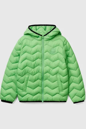 Benetton Chaqueta Acolchada Con Capucha