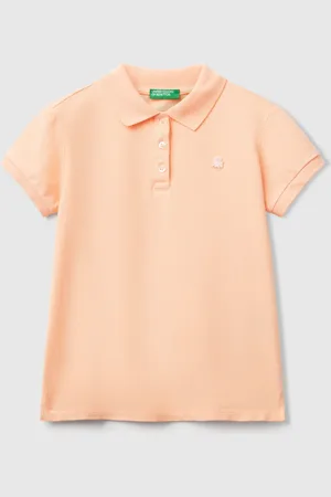 Benetton Polo De Manga Corta De Algodón
