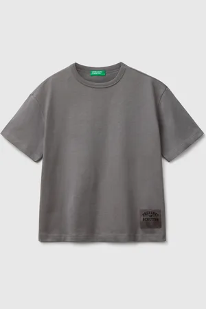 Benetton Camiseta Con Logo Oversize