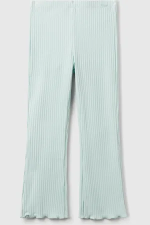 Benetton Leggings Acampanados De Algodón Elástico
