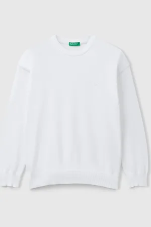 Benetton Jersey De Algodón Puro Con Logotipo