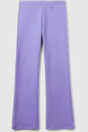 Benetton Leggings Acampanados De Algodón Elástico