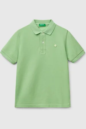Benetton Polo Slim Fit De Algodón Puro