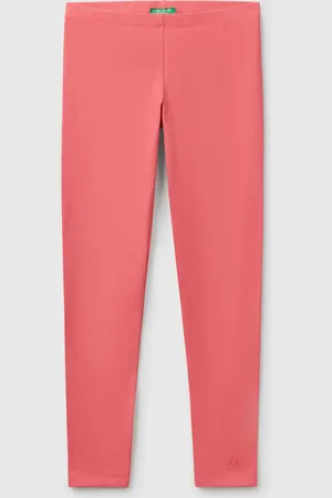Benetton Leggings De Algodón Elástico Con Logotipo