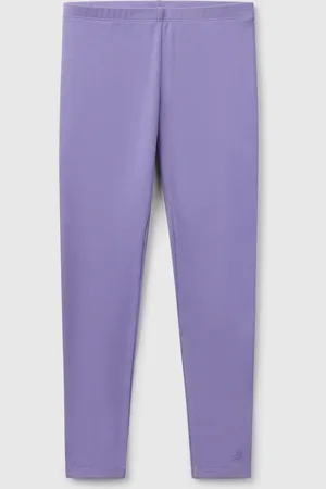 Benetton Leggings De Algodón Elástico Con Logotipo