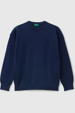 Benetton Jersey De Algodón Puro Con Logotipo