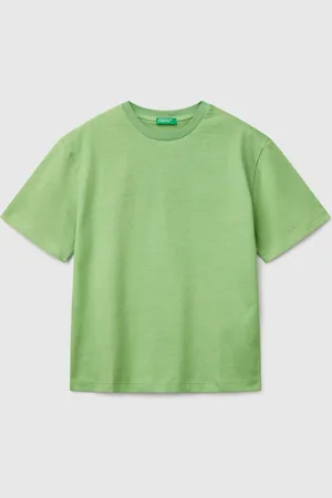 Benetton Camiseta De Manga Corta De Algodón