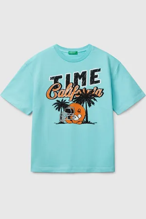 Benetton Camiseta De Manga Corta De Algodón