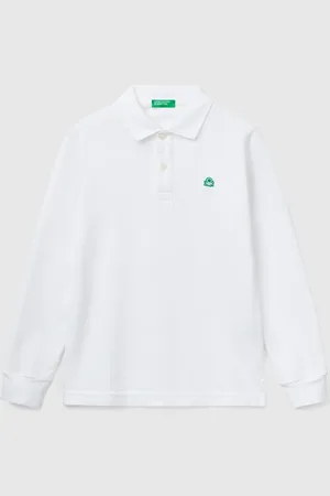 Benetton Polo De Manga Larga De Algodón