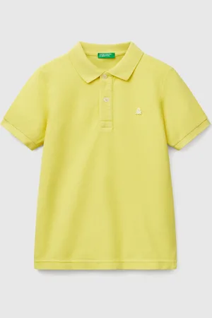 Benetton Polo Slim Fit De Algodón Puro