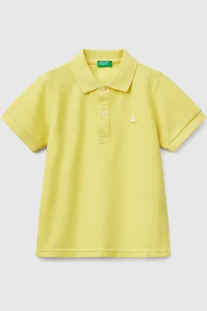 Benetton Polo De Manga Corta De Algodón Puro