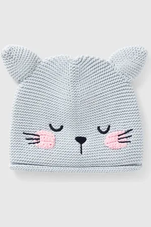 Benetton Gorra De Tricot Con Apliques