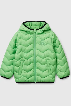 Benetton Chaqueta Acolchada Con Capucha
