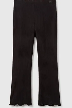 Benetton Leggings Acampanados De Algodón Elástico