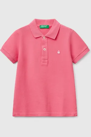Benetton Polo De Manga Corta De Algodón Puro