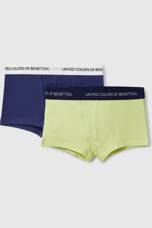 Benetton Dos Calzoncillos Tipo Bóxer Con Logo Elástico.
