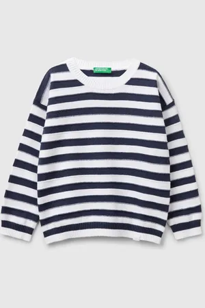 Benetton Jersey De Rayas En Mezcla De Algodón