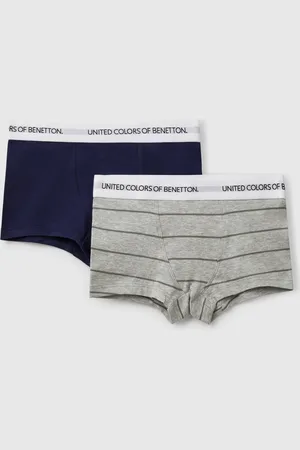 Benetton Dos Bóxers De Algodón Elástico