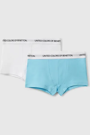 Benetton Dos Calzoncillos Tipo Bóxer Con Logo Elástico.