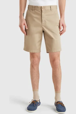 Benetton Bermudas Chinos De Algodón Elástico