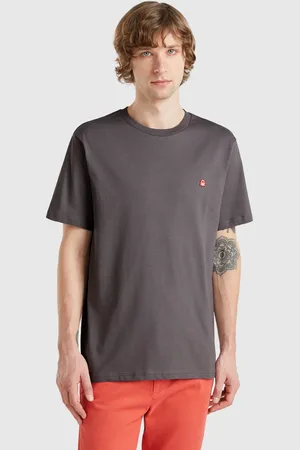 Benetton Camiseta Básica De Algodón