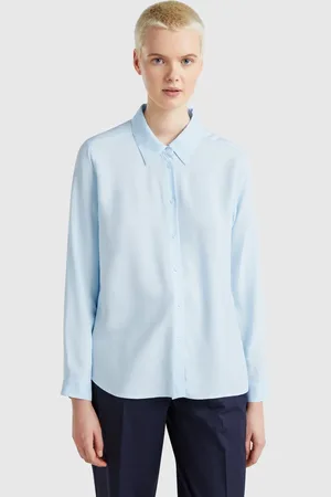 Benetton Camisa Viscosa Corte Regular