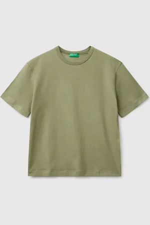 Benetton Camiseta Con Logo Oversize