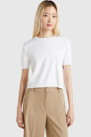 Benetton Camisa Manga Corta 100% Algodón