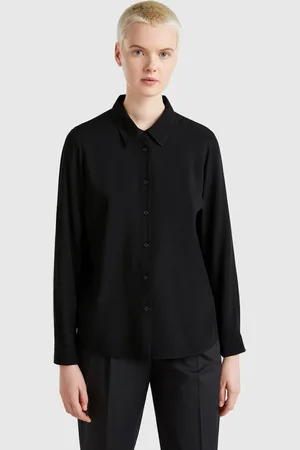 Benetton Camisa Viscosa Corte Regular