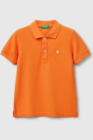 Benetton Polo De Manga Corta De Algodón Puro