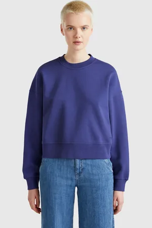 Benetton Sudadera 100% Algodón Con Logo Estampado
