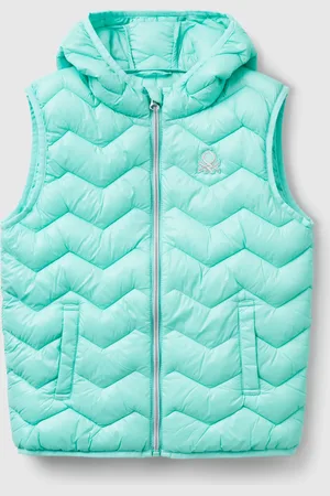 Benetton Chaleco Acolchado Con Capucha