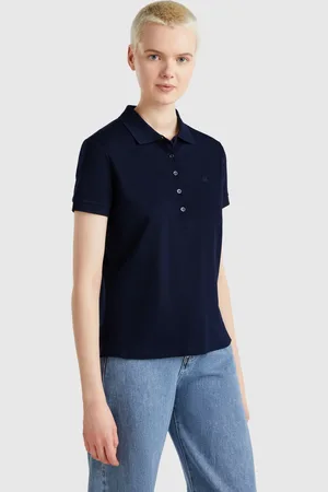 Benetton Polo Slim Fit De Algodón Elástico