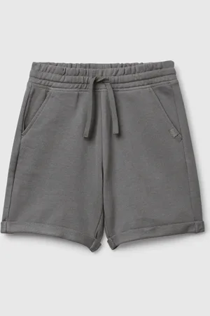 Benetton Bermudas De Felpa De Puro Algodón
