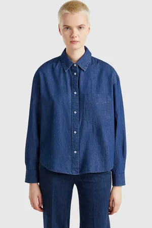Benetton Camisa Corta De Cambray