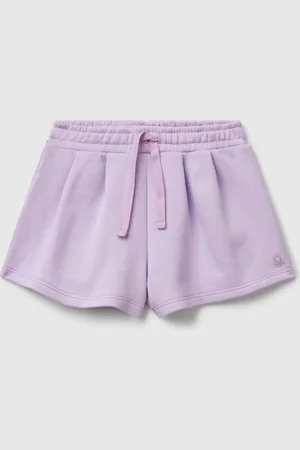Benetton Pantalón Corto De Felpa De Algodón