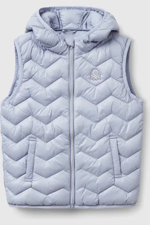 Benetton Chaleco Acolchado Con Capucha