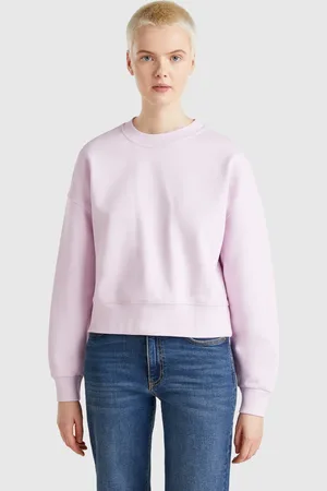 Benetton Sudadera 100% Algodón Con Logo Estampado