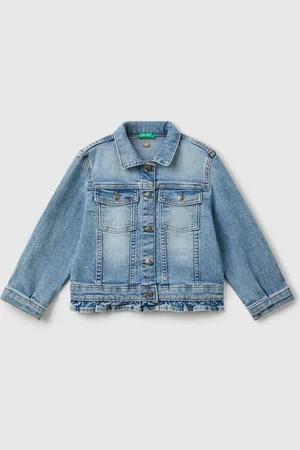 Benetton Cazadora Vaquera Con Volantes