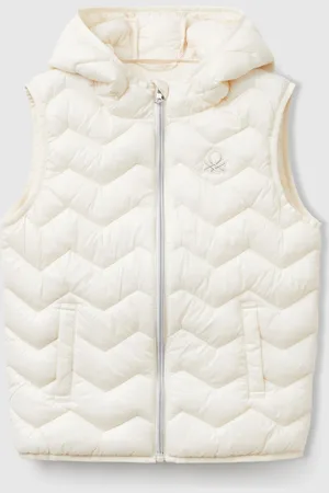 Benetton Chaleco Acolchado Con Capucha