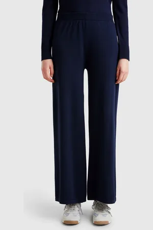 Benetton Pantalón Ancho De Punto