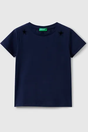 Benetton Camiseta Con Motivo Recortado