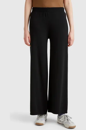 Benetton Pantalón Ancho De Punto