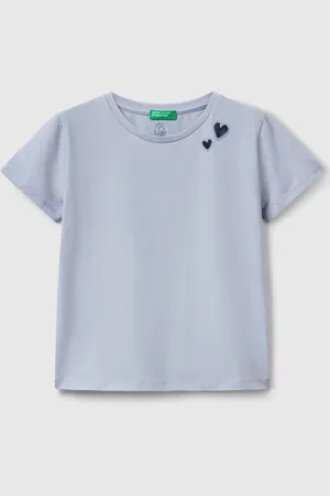 Benetton Camiseta Con Motivo Recortado