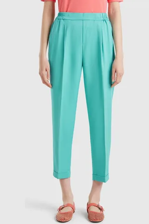 Benetton Pantalón Fluido Con Puños